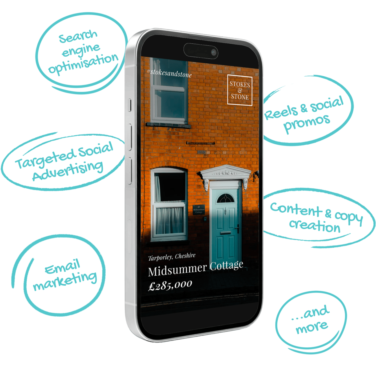 Social media marketing and short-form property content for estate agents